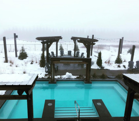 Pool in winter