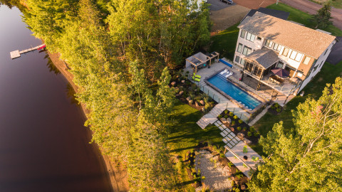 Drone photo of landscape