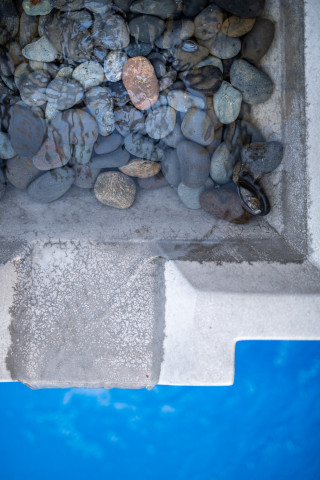 Water feature from above