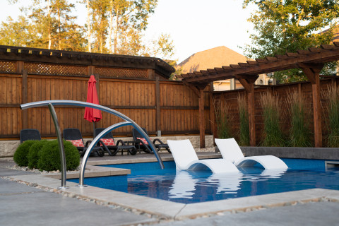 Shallow lounge area