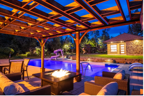 Pool and pergola
